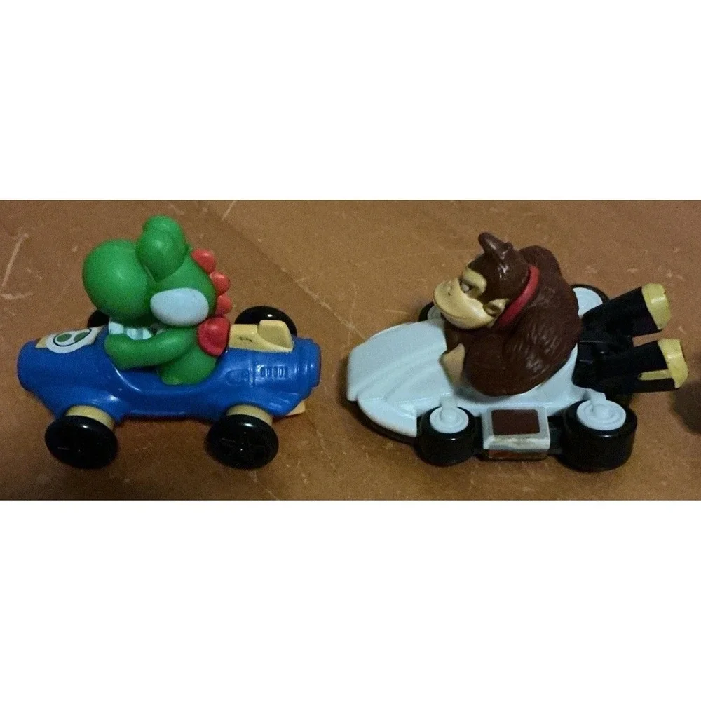 5 Pc 2022 Mario Kart McDonald Happy Meal Toys, Mario, Bowser, Yoshi, Donkey Kong